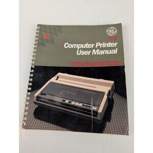 Vintage GE Model 3-8100 Computer Printer User Manual TRI TP-1000 Original